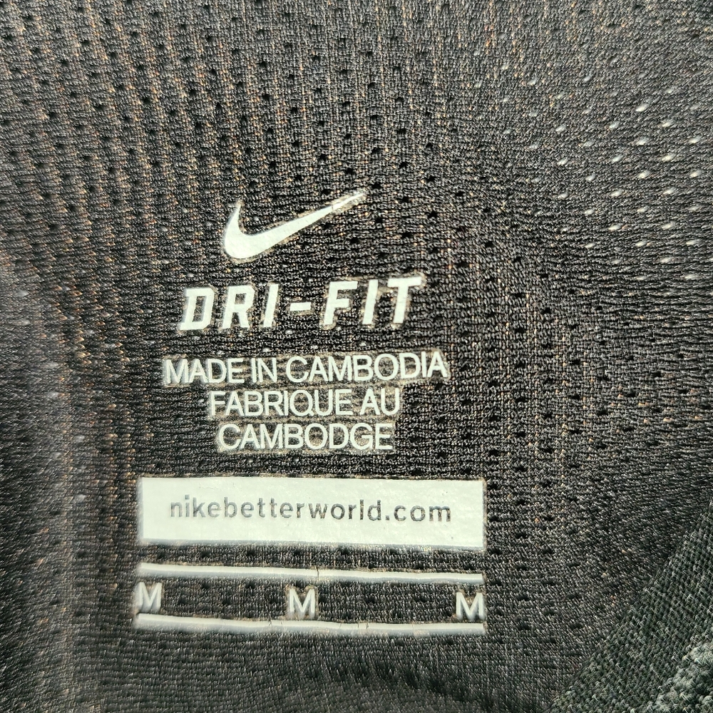 Nike DriFit tank black with black swoosh Sz M - Picture 4 of 7